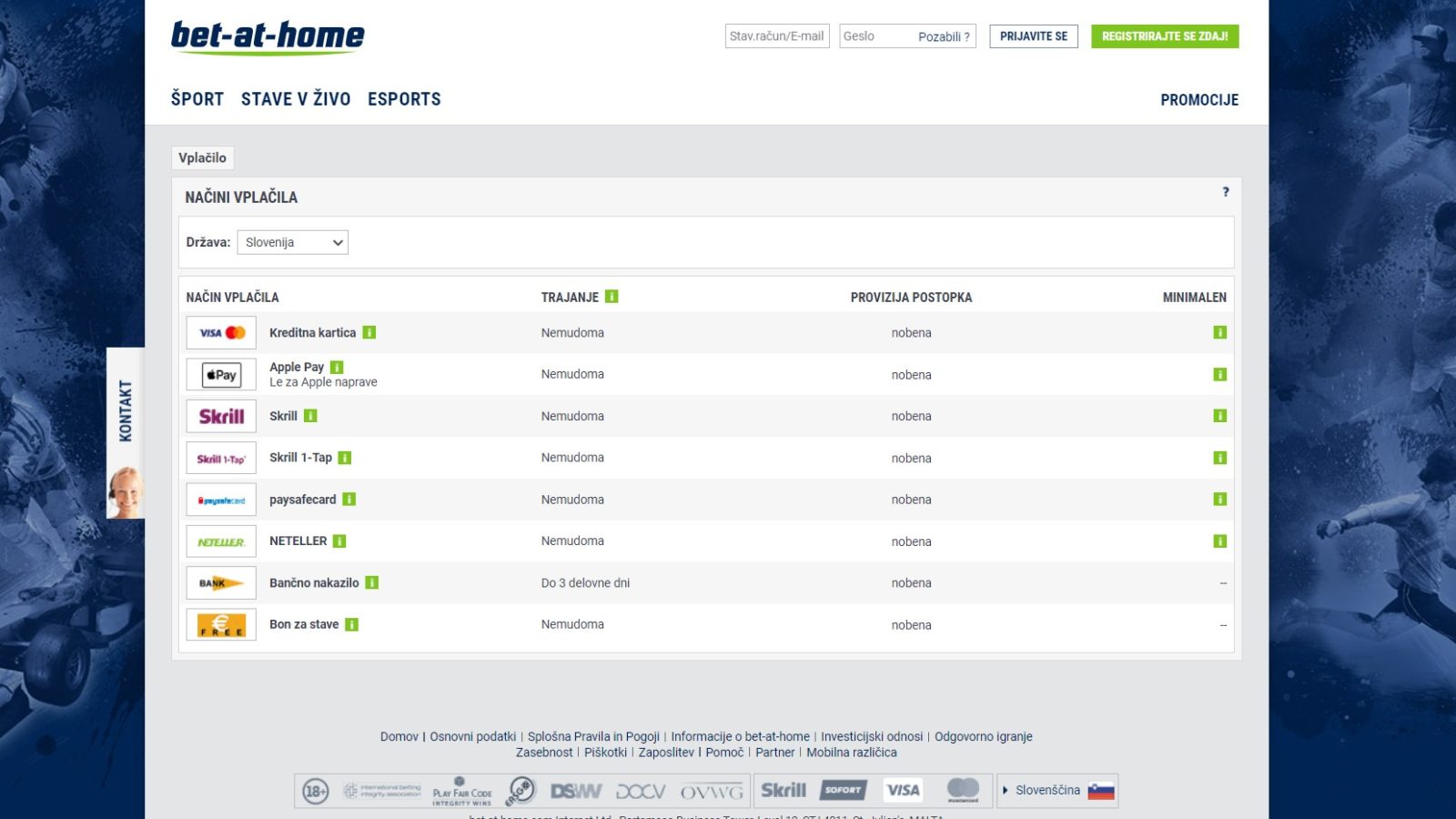 Bet at Home Slovenija Bonus €200, Nova povezava na športni portal - Https Www 26 Bet At Home Com Pl